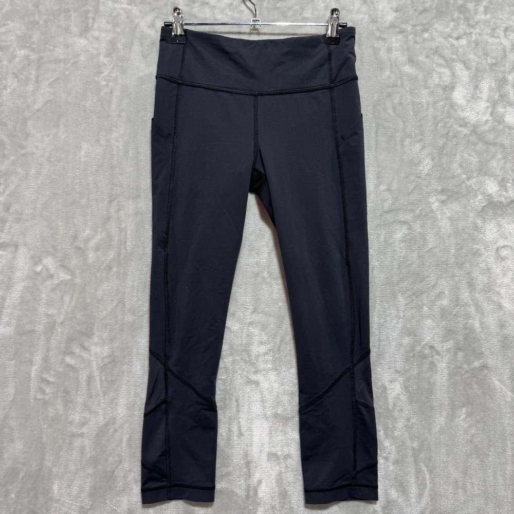Lululemon Athletica Leggings Womens 4 Black Stretch High Waist Low Rise Workout